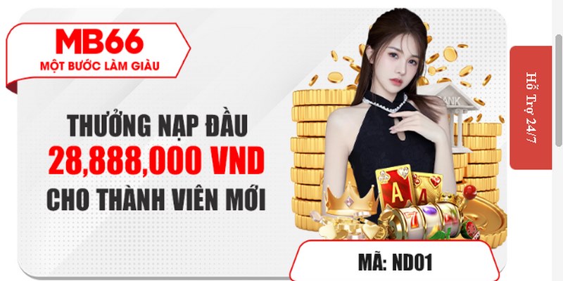 Người chơi tiến hành đăng ký tài khoản lần đầu tại MB66