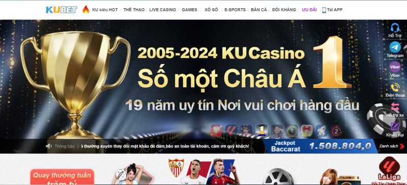 Kubet là nhà cái uy tín số 1 Châu Á